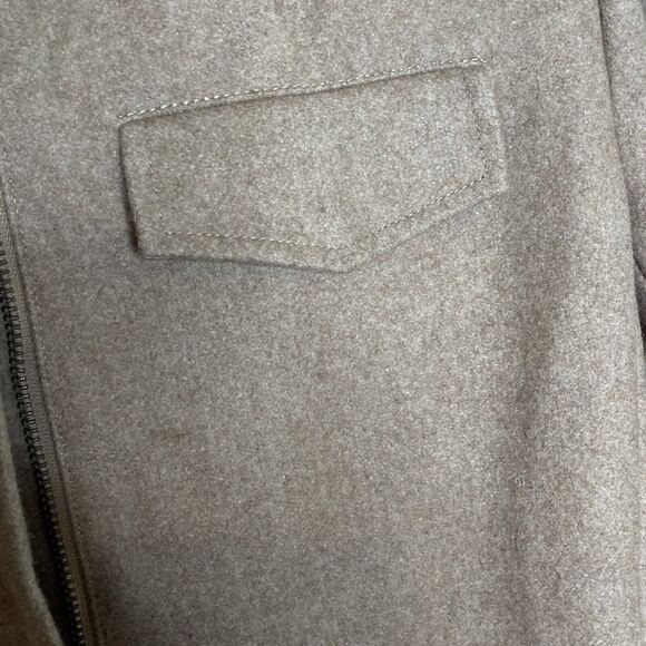 J.Crew Melton Wool Jacket Classic Vintage Styling 1990s Cream Size Small Women's - Picture 4 of 7